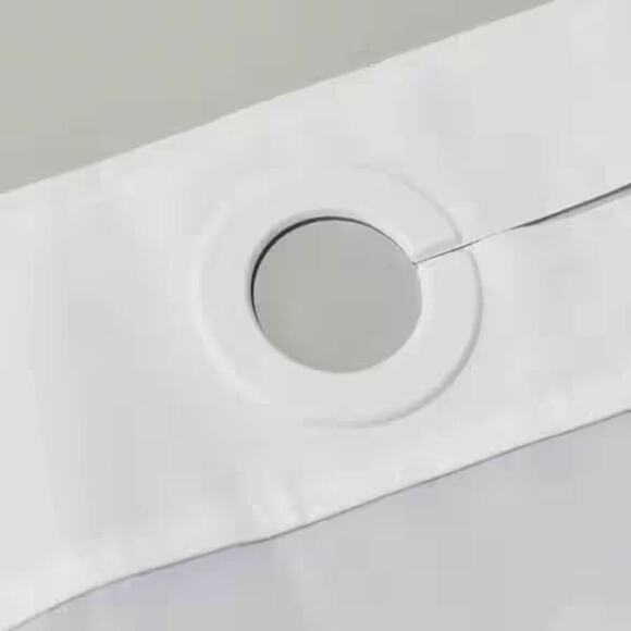 Hookless White Waffle 3-in-1 Fabric Shower Curtain w/ Liner 71”x86” – NEW! - Picture 2 of 10